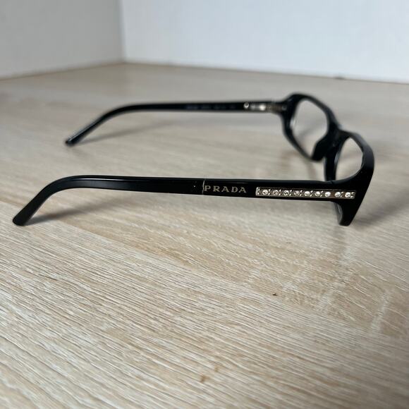 Prada VPR 09M 1AB-1O1 Eyeglasses PARTS ONLY Black Frame 53-16-135 - Picture 8 of 8